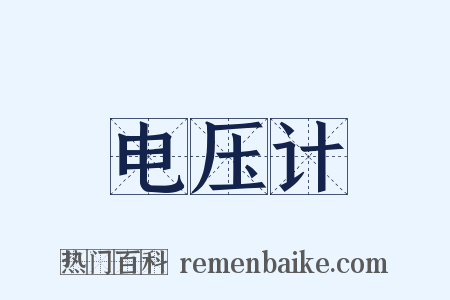 电压计是什么意思的图片